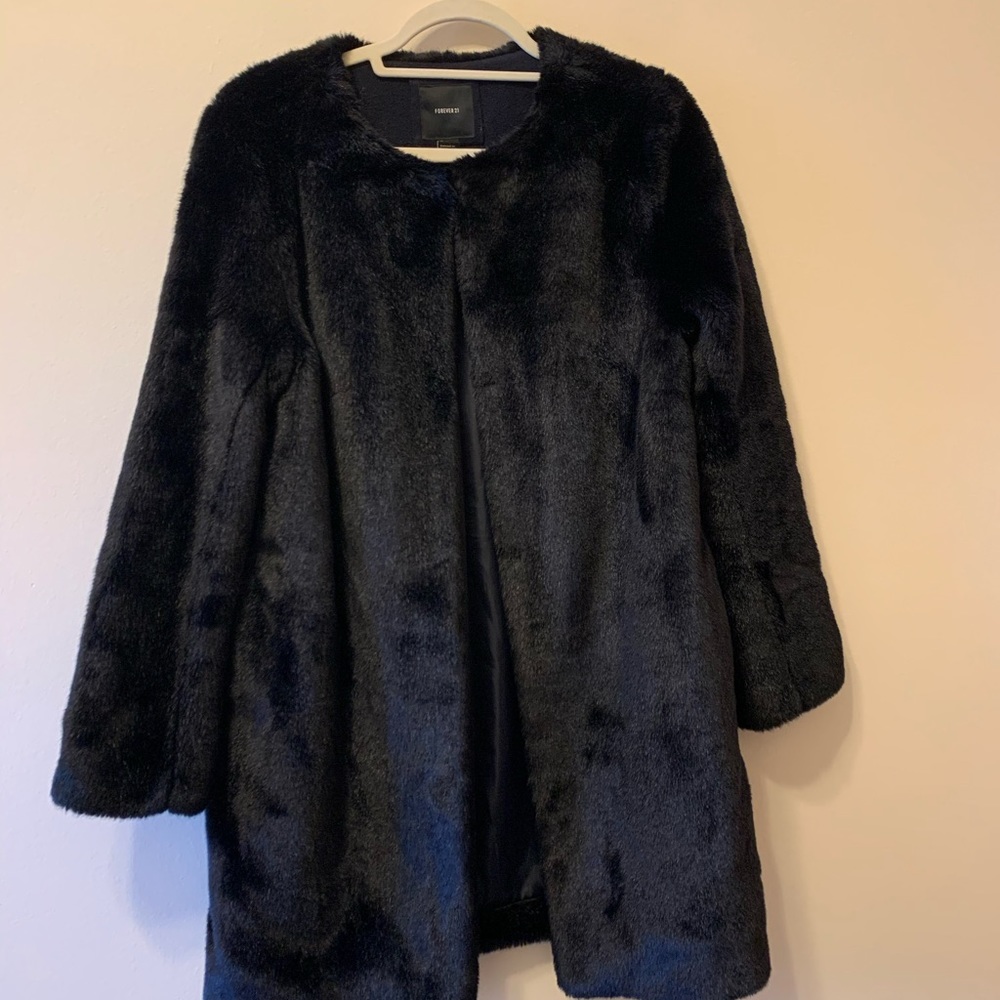 Faux fur coat